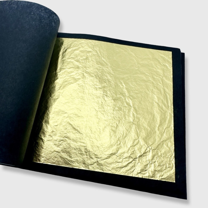 GOLD LEAF 23K yellow 3⅝'' × 3⅝'' 5 leaves | interior ultrathin