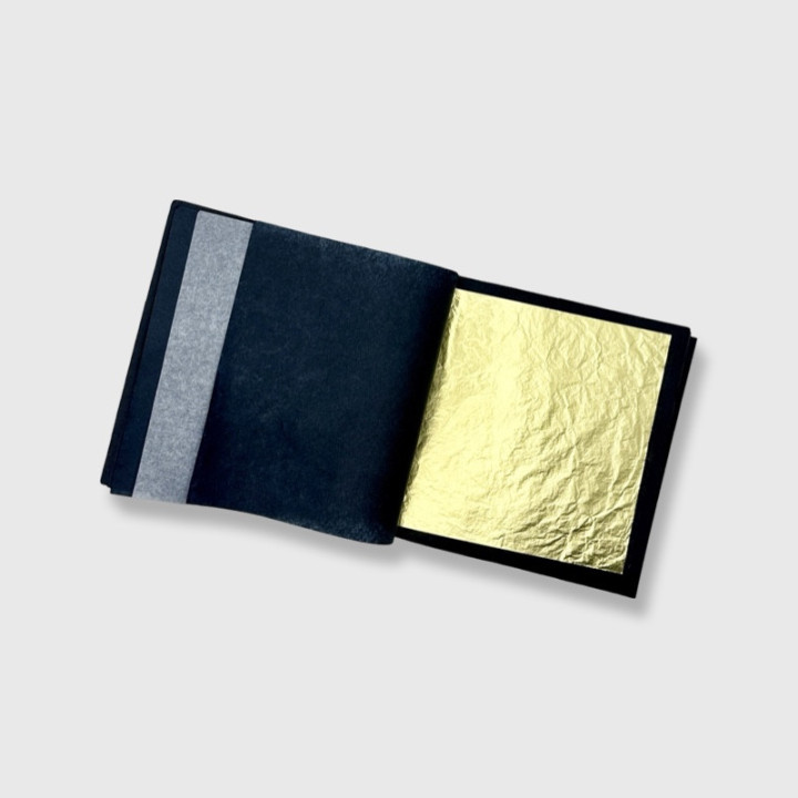 GOLD LEAF 23K yellow 3⅝'' × 3⅝'' 60 leaves | interior ultrathin