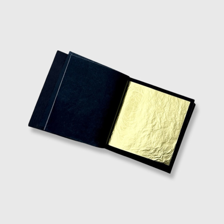 GOLD LEAF 23K yellow 3⅝'' × 3⅝'' 5 leaves | interior thin