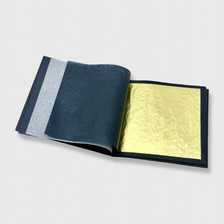 GOLD LEAF 23K yellow 3⅝'' × 3⅝'' 30 leaves | interior thin