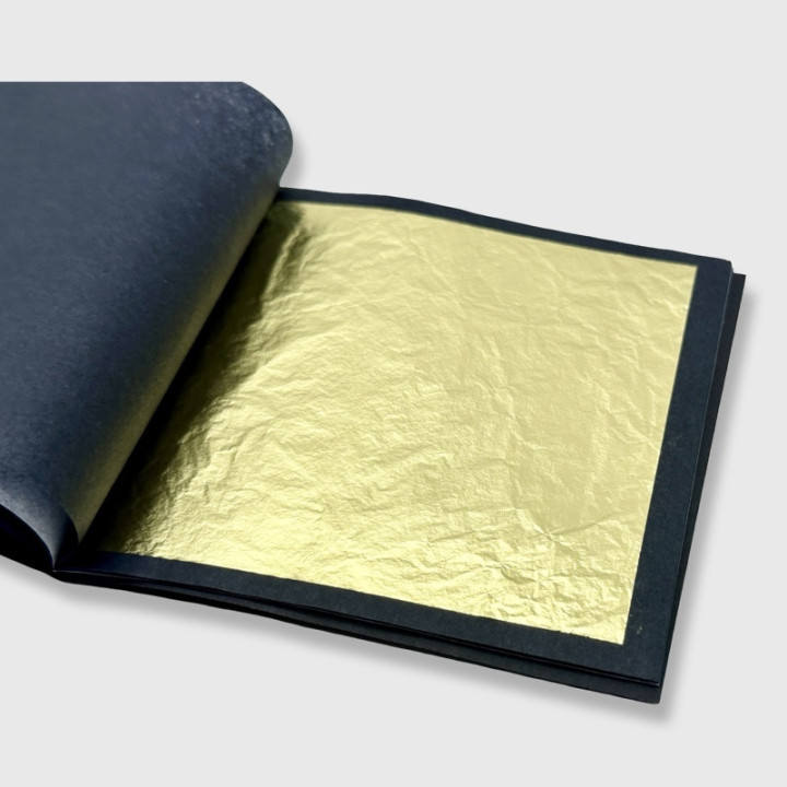 GOLD LEAF 23K yellow 3⅝'' × 3⅝'' 60 leaves | interior thin